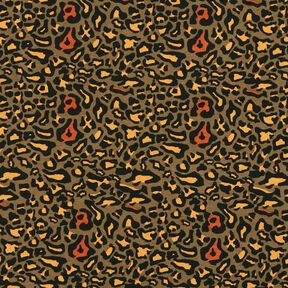 Viskosjersey Leopardmönster – dyn/currygul, 