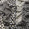 Chiffong art déco-mönster – svart/vit,  thumbnail number 5