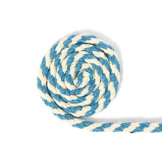 Bomullssnodd Two Tone [6 mm] 5 - turkos/natur, 