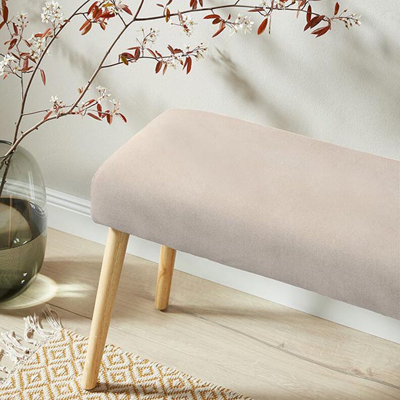 Stoppningstyg Ultramikrofiber konstläder – beige,  image number 5