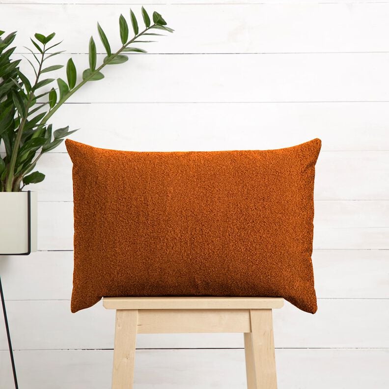 Stoppningstyg fårskinnslook – terracotta,  image number 8