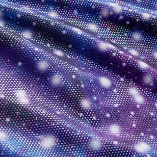 Foliejersey Skimrande universum – lila, 