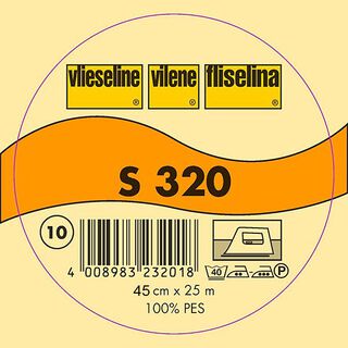 S 320 Schabrakinlägg | Vlieseline – vit, 
