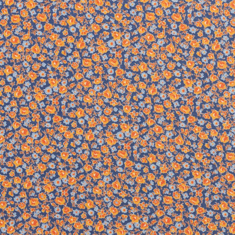 Chiffong millefleur – indigo/brandgul,  image number 1