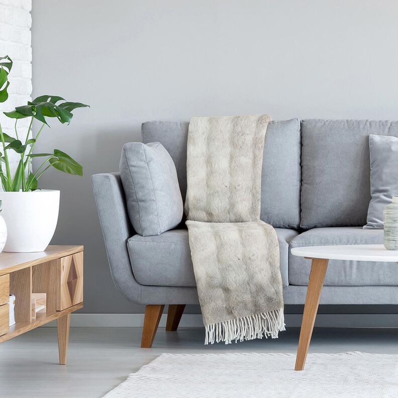 Fuskp&auml;ls l&aring;ngt h&aring;r med f&auml;rggradient &ndash; silvergr&aring;,  image number 5