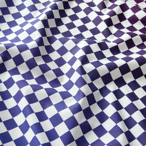 GOTS Bomullspoplin Schackrutigt färggradient | TCC x LOOKS by Wolfgang Joop – indigo/burgunder, 