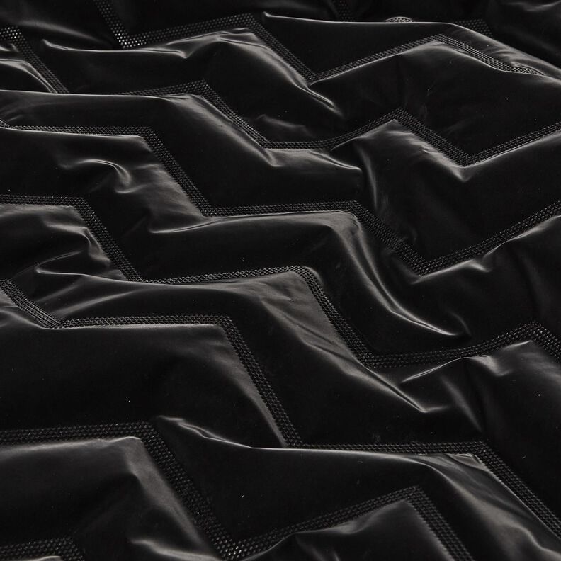 Quiltat tyg Peachskin Chevron | Katia Fabrics – svart, image number 7