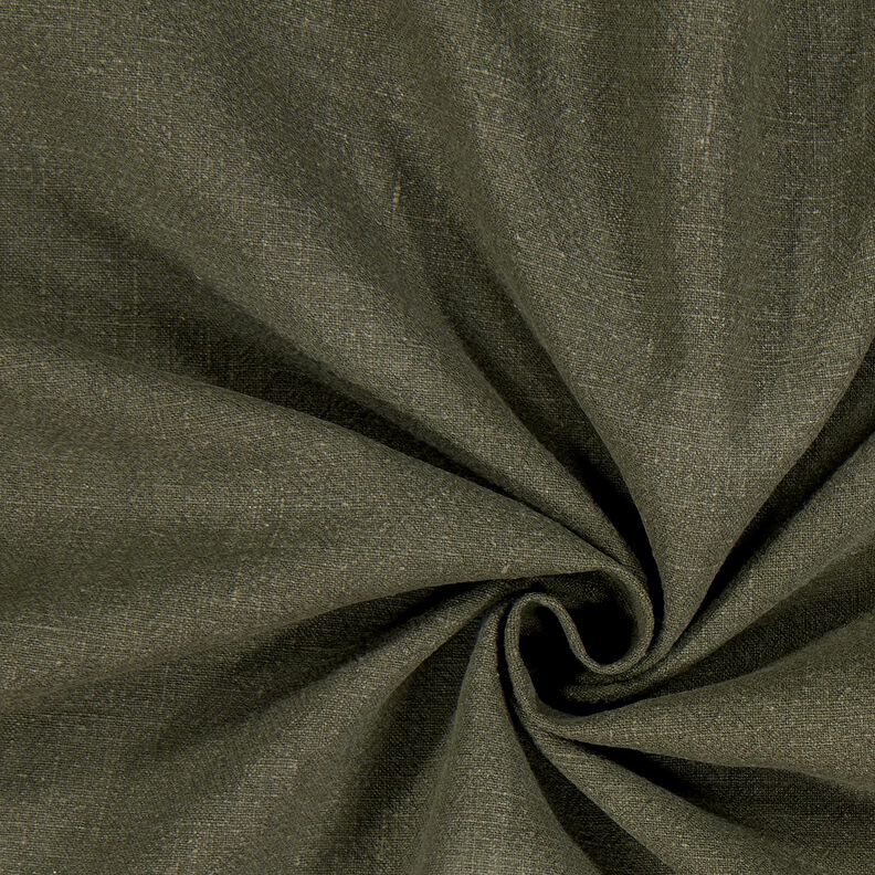 Linnetyg ramie mix stonewashed, kraftig kvalitet – mörk furu, image number 1