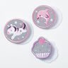 Reflektorplåster med kardborreband, 3-pack – rosa/vit,  thumbnail number 2