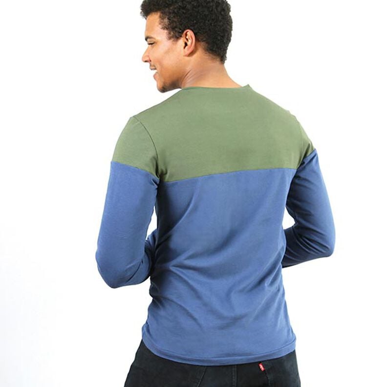 HERR LEVI Långärmad tröja med färgblock | Studio Schnittreif | S-XXL,  image number 6
