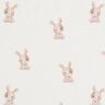 GOTS Bomullsjersey hare med blomma Digitaltryck – elfenbensvit,  thumbnail number 1