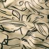 stretch velour blomsterskisser – sand/svart,  thumbnail number 2