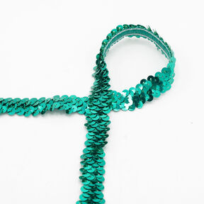 Elastisk paljettkant [20 mm] – grön, 