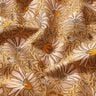 Dekorationstyg Halvpanama Stora blommor – mörkbeige/currygul,  thumbnail number 2