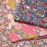 Bomullstyg Kretong små retroblommor – vit/rosa,  thumbnail number 5