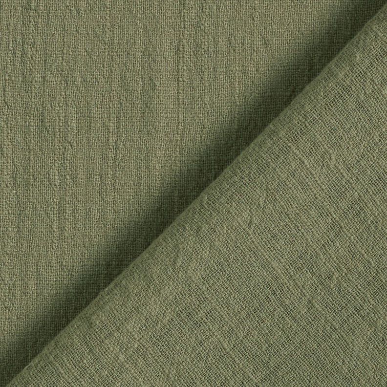 Bomullstyg linne optik – oliv,  image number 3