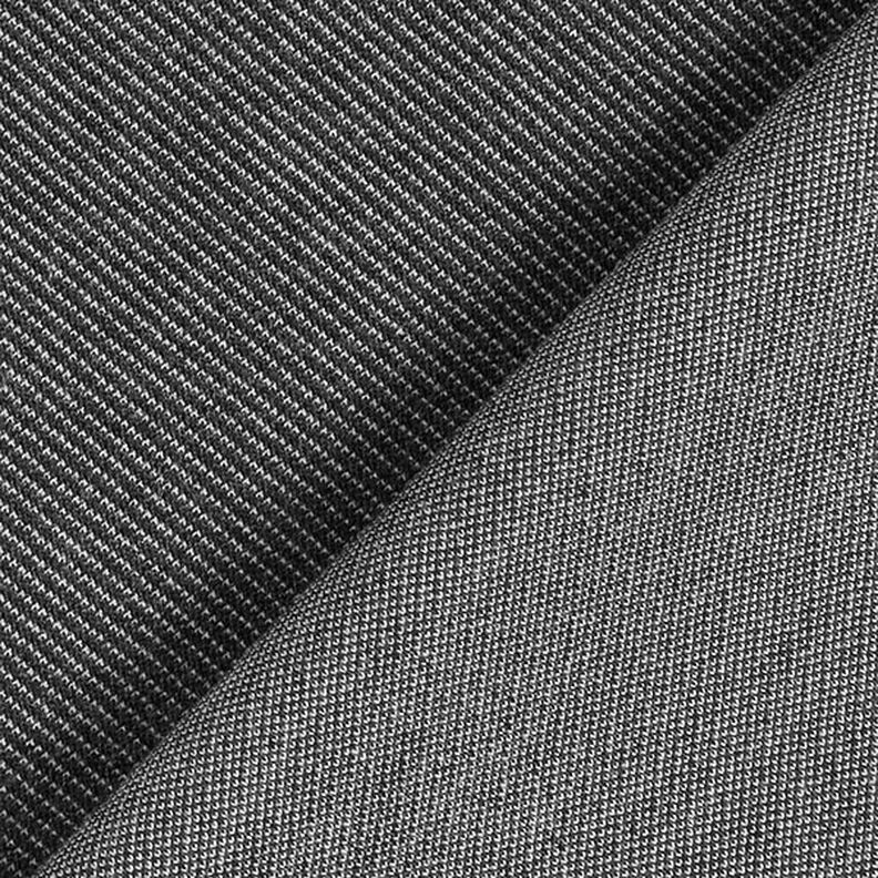 jersey jeanslook enfärgat – svart,  image number 4