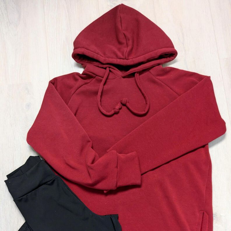 Alpfleece Mjuk sweat Enfärgat – kaminrött,  image number 12