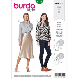 Blus, Burda 6179 | 34-44, 