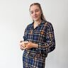 Bomullsflanell Rutigt mönstertryck | by Poppy – marinblått/rådjursbrun,  thumbnail number 6