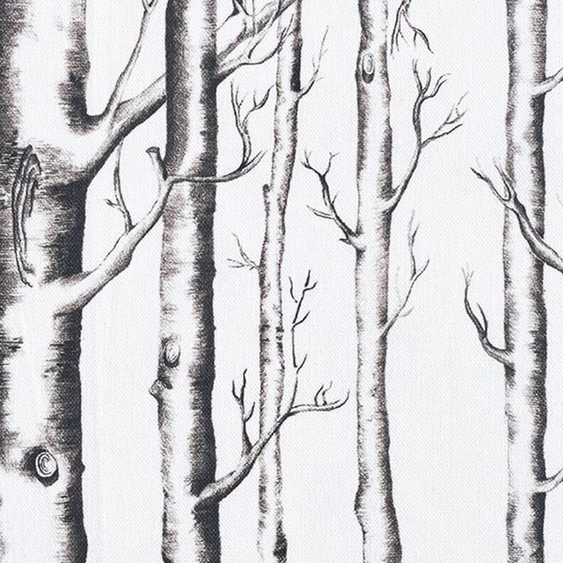 Dekorationstyg Halvpanama Trädstammar – yllevit, image number 6