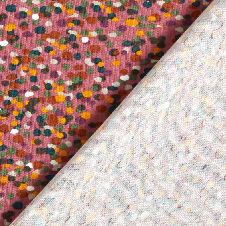 Bomullsjersey färgglad konfetti – bleklila/pinjegrön,  image number 4