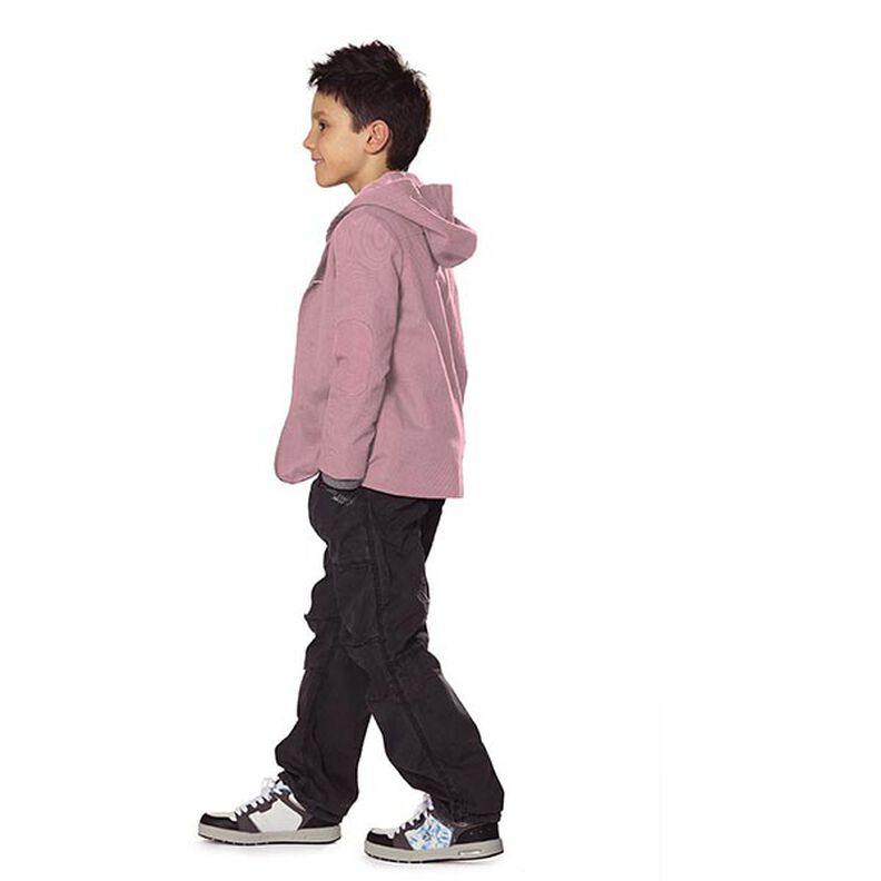 L&auml;tt french terry enf&auml;rgad &ndash; m&ouml;rk gammalrosa,  image number 13