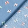 GOTS Bomullspoplin fjärilar – lysande blå,  thumbnail number 4
