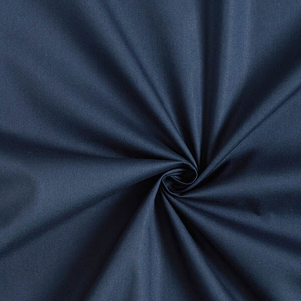 Bomullstyg Poplin Enfärgat – nattblå, image number 1