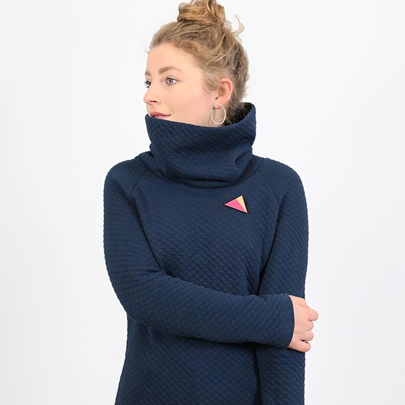FRAU POLLY - bekväm sweatklänning med polokrage, Studio Schnittreif | XS - XXL,  image number 7