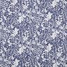 Viskostyg Blommor och kvistar – indigo/vit,  thumbnail number 1