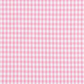 Bomullstyg Vichy rutig 0,5 cm – rosa/vit, 