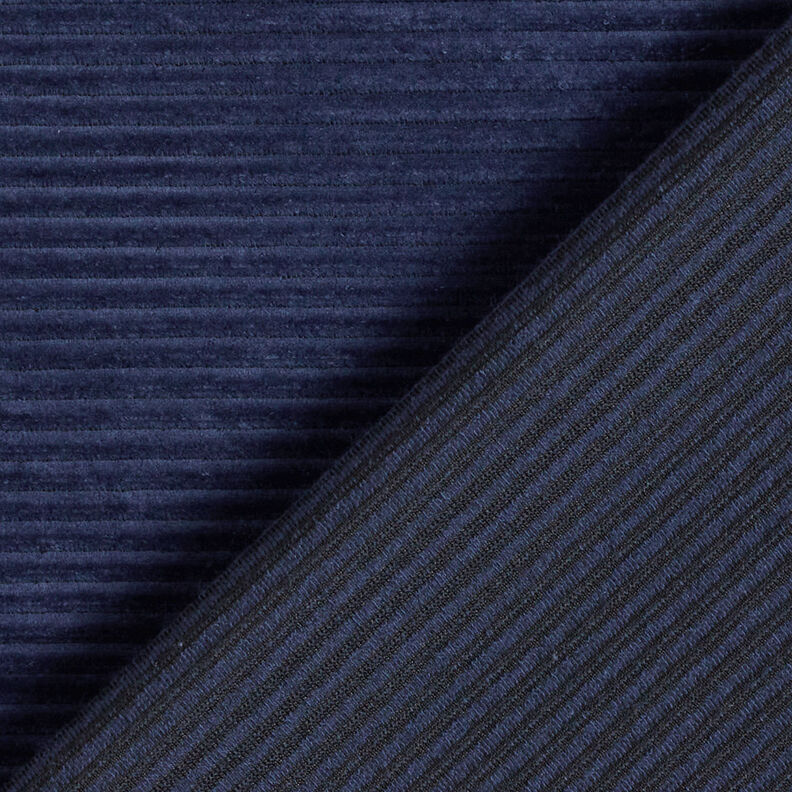 bred manchester Jersey Tvärgående räfflor – marinblått,  image number 3