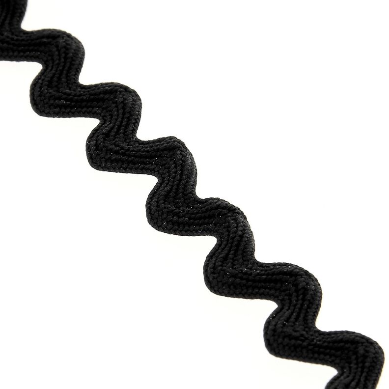 Tandad fläta [12 mm] – svart,  image number 1