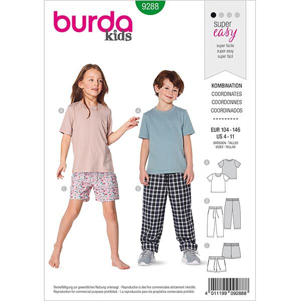 T-shirt, Burda 9288 | 104-146,  image number 1