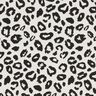 Dekorationstyg Jacquard leopardmönster – elfenbensvit/svart,  thumbnail number 1