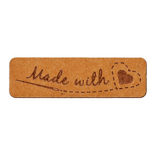 Dekorationsdetalj Made with Love – brun, 