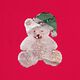 Panel French Terry Sommarsweat jul-Teddy – yllevit/rött,  thumbnail number 7