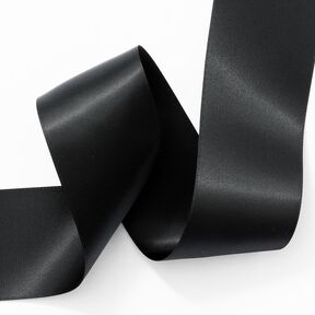 Satinband [50 mm] – svart, 
