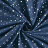 Bomullstyg Poplin Folietryck Julstjärnor – nattblå/silvermetallic,  thumbnail number 3