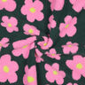 Teddyplysch Blommor | Poppy Fabrics – mörkgrön/pink,  thumbnail number 4