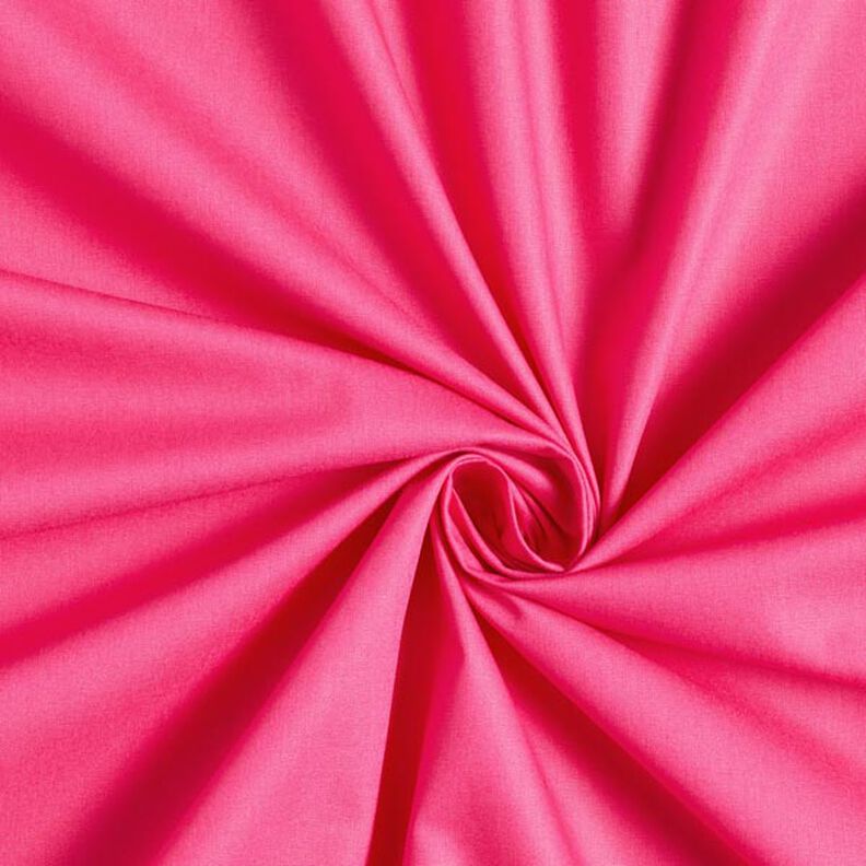 Bomullspoplin Enfärgat – intensiv rosa,  image number 1