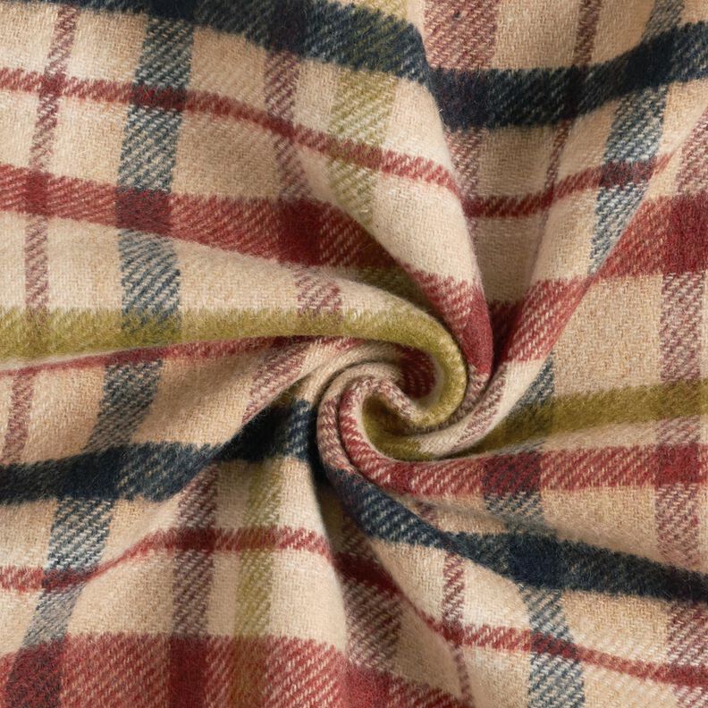 Kapptyg dubbelsidiga rutor – beige/brun,  image number 4