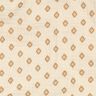 GOTS Muslin/Dubbel-krinkelväv Bohhmiskt diamantmönster  | Poppy Fabrics – kräm/kanel,  thumbnail number 2