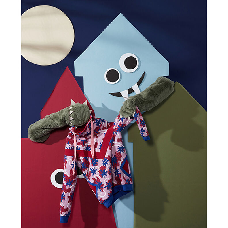 tygpaket sweatshirt slajmmonster | PETIT CITRON – pastellviolett/kungsblått,  image number 7