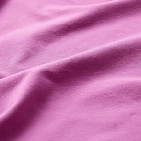 Bomullsjersey medium enfärgad – rödlila, 