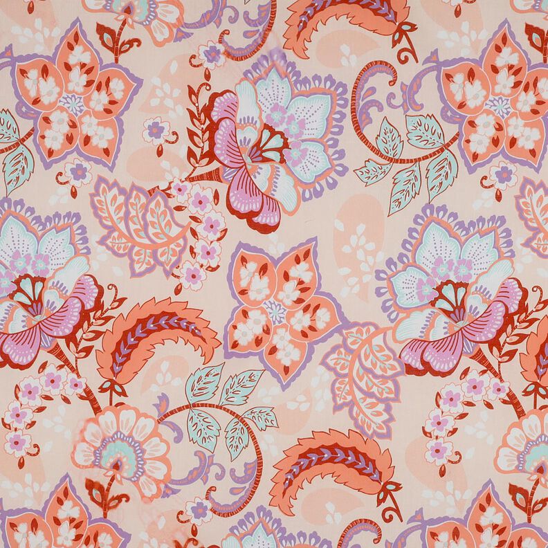 Bomullsvoile Stella | Nerida Hansen – apricot/lavender,  image number 1