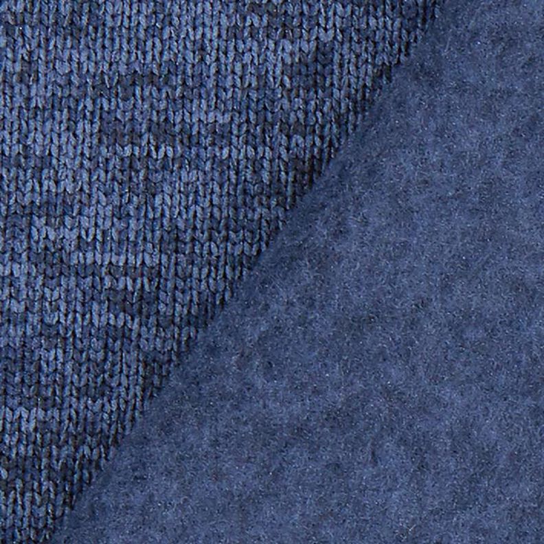 Stickad fleece – marinblått,  image number 3