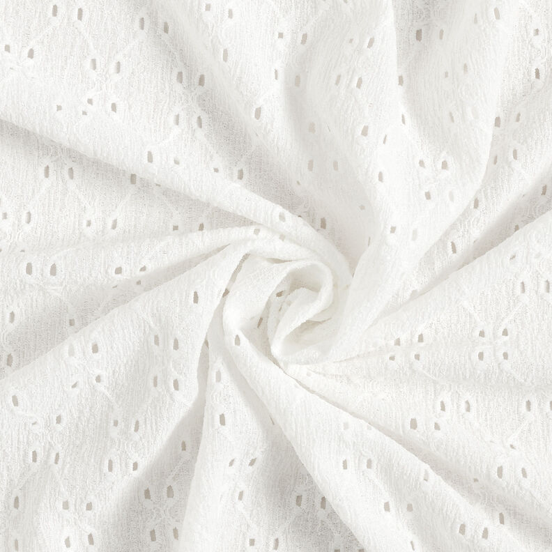 Krinkeljersey broderie anglaise – vit,  image number 4