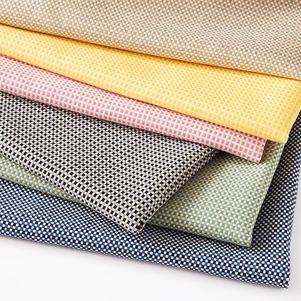 Dekorationstyg Jacquard Struktur Enfärgat – blå,  image number 5